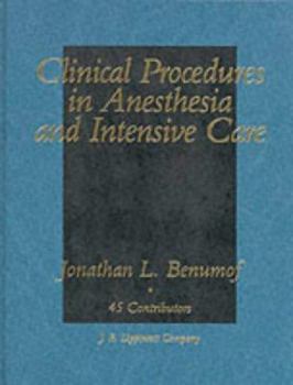 Hardcover Clinical Procedures in Anesthesia and Intensive Care Book