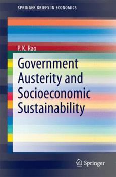 Paperback Government Austerity and Socioeconomic Sustainability Book