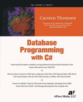 Paperback Database Programming with C# Book