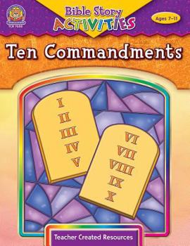 Paperback Bible Stories & Activities: Ten Commandments Book