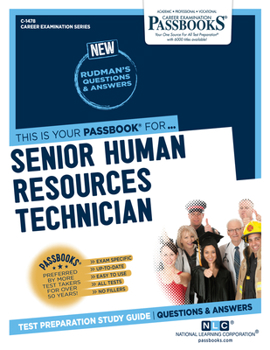 Paperback Senior Human Resources Technician (C-1478): Passbooks Study Guide Volume 1478 Book