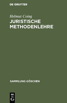 Hardcover Juristische Methodenlehre [German] Book