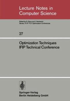 Paperback Optimization Techniques Ifip Technical Conference: Novosibirsk, July 1-7, 1974 Book