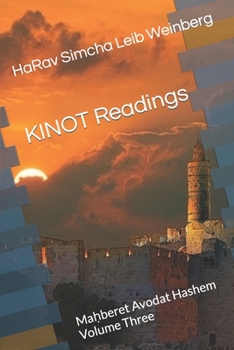 Paperback Kinot Readings: Maḥberet Avodat Hashem Volume Three Book