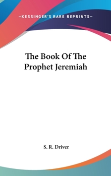 Hardcover The Book Of The Prophet Jeremiah Book