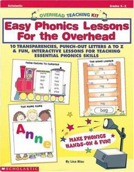 Paperback Overhead Teaching Kit: Easy Phonics Lessons for the Overhead: 10 Transparencies, Punch-Out Letters A to Z & Fun, Interactive Lessons for Teaching Esse Book