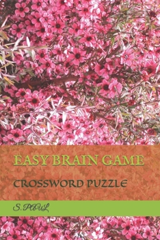 Paperback Easy Brain Game: Crossword Puzzle Book