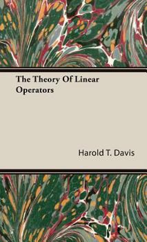 Hardcover The Theory Of Linear Operators Book