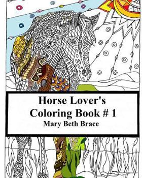 Paperback Horse Lover's Coloring Book #1 Book