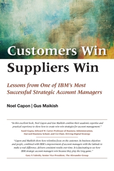 Hardcover Customers Win, Suppliers Win Book