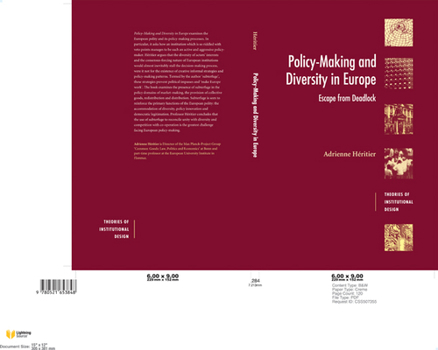 Paperback Policy-Making and Diversity in Europe: Escape from Deadlock Book