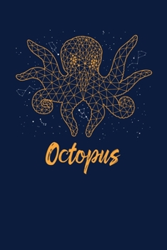 Paperback Octopus: Reading Notebook Journal For Octopus And Sea Creature Lovers and Stars Constellation Fans Book