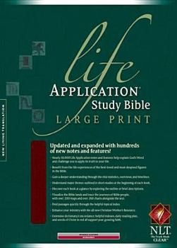 Paperback Life Application Study Bible-NLT-Large Print [Large Print] Book