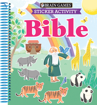 Spiral-bound Brain Games - Sticker Activity: Bible (for Kids Ages 3-6) Book