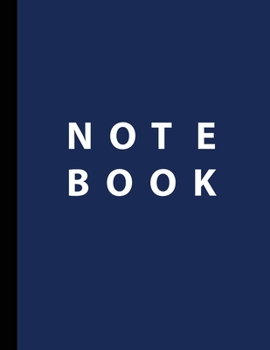 Paperback Notebook: Unruled Notebook 8.5x11 Blank Pages, journal, Dairy: A classy unruled notebook. Beautiful as a gift. Grab your One !!! Book