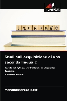 Paperback Studi sull'acquisizione di una seconda lingua 2 [Italian] Book