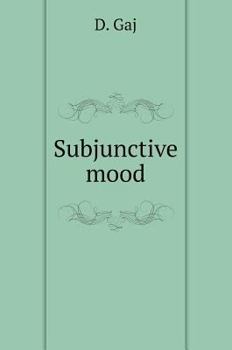 Hardcover Subjunctive mood [Russian] Book