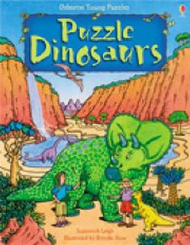 Paperback Puzzle Dinosaurs. Susannah Leigh Book