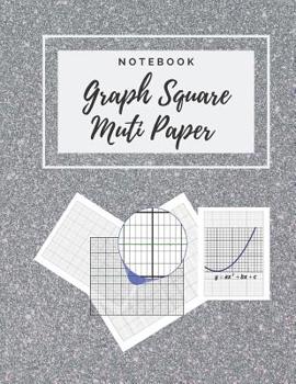 Paperback Graph Square Multi Paper Notebook: Composition Math Science Notebook for Student Book