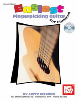 Paperback Easiest Fingerpicking Guitar for Children: In Standard Notation and Tablature [With CD] Book