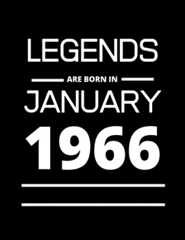 Paperback LEGENDS are born in January 1966: 2020 Daily Diary: One page per day with month tabs, one year 366 day fully line and dated journal. The Homemaker's F Book