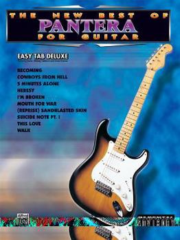 Paperback The New Best of Pantera for Guitar: Easy Tab Deluxe Book