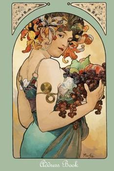 Address Book: Alphonse Mucha Art Nouveau vintage art address book for women, large print, perfect for friends, family & work contacts, addresses, ... 6x9 size and over 350 contact forms. (05)
