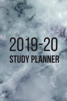 Marble Effect Study Planner - September 2019 to August 2020  - Week To Two Page Spread: PLUS Month to a Page Diary - Ideal for students starting college, university or planning study timetable