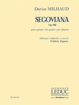 Paperback Segoviana, Op. 366: For Guitar Book