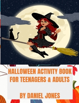 Paperback Halloween activity Book for Teenagers and Adults Book