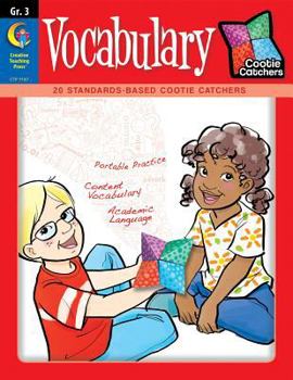 Paperback Cootie Catchers: Vocabulary, Grade 3 Book