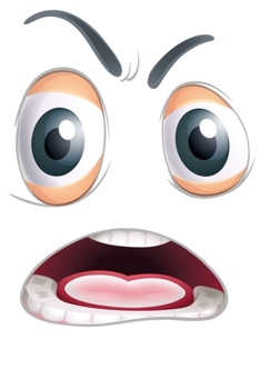 Smiley Emoticon: Notizbuch DIN A5 Blanko 120 Seiten Gesicht Lustige Mimik Comic Smilie Emotion Lachen Schreien  Blick Laune Ausdruck Geschenkidee & ... Planer Tagebuch Notizheft Notizblock