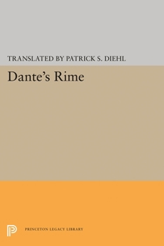 Paperback Dante's Rime: Book