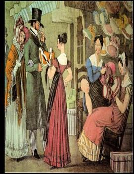 Paperback Millinery Hatmaking Shop / Notebook / John James Chalon 1822': Commonplace Book / Junk Journaling / Brainstorming Techniques Methods / Supplies Book