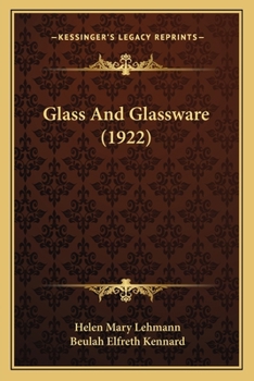 Paperback Glass And Glassware (1922) Book