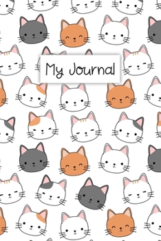My Journal: Personal Diary for Girls. Blank and Lined Pages with Cute Cat Illustrations, Mood Tracker, Outfit Planner and Highs and Lows Pages.