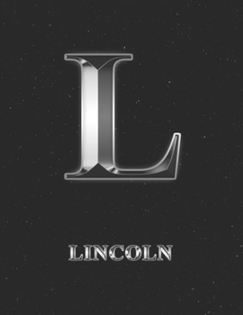 Lincoln: 2 Year Weekly Planner with Note Pages (24 Months) | Silver Effect Personalized Custom Letter L Initial First Name | 2020 - 2021 | Week ... | Plan Each Day, Set Goals & Get Stuff Done