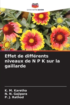 Paperback Effet de différents niveaux de N P K sur la gaillarde [French] Book