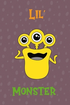 Daddy's Lil' Monster: Notebook Journal Composition Blank Lined Diary Notepad 120 Pages Paperback Purple Bubble Monster C