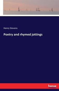 Paperback Poetry and rhymed jottings Book
