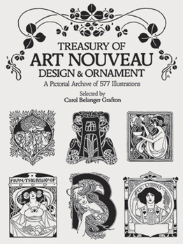 Paperback Treasury of Art Nouveau Design & Ornament Book
