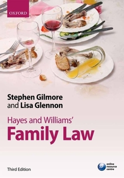 Paperback Hayes and Williams' Family Law: Principles, Policy, and Practice Book