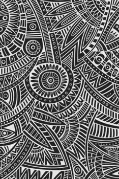 Paperback Traveller's sketchbook: simple black and white design Book