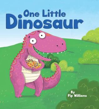 Board book One Little Dinosaur - Little Hippo Books - Children's Padded Board Book - Counting Book