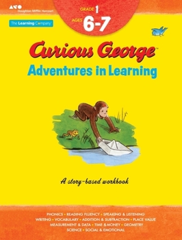Paperback Curious George Adventures in Learning, Grade 1: Story-Based Learning Book
