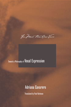 Paperback For More Than One Voice: Toward a Philosophy of Vocal Expression Book