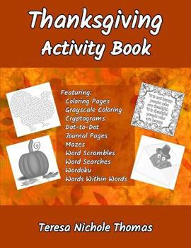 Paperback Thanksgiving Activity Book