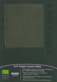 Hardcover Single-Column Bible-KJV Book