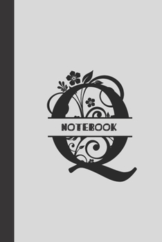 Paperback Q Notebook letter: small lined initial monogram alphabet letter Notebook / Travel Journal to write in (6'' x 9'') 120 pages Book