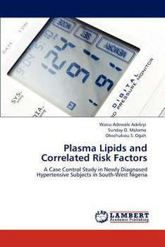 Paperback Plasma Lipids and Correlated Risk Factors Book